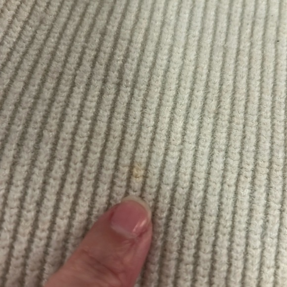 Cyrus Gray White & Tan Color Block Long Sleeve Crewneck Sweater Size Large - Picture 2 of 5